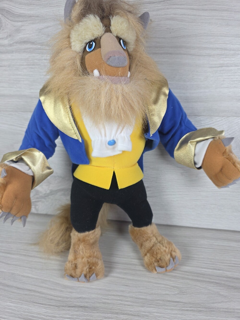 Mattel Disney Plush Beauty and the Beast in Formal Outfit 14" 1992 SU55